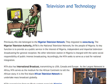 Tablet Screenshot of nta.com.ng